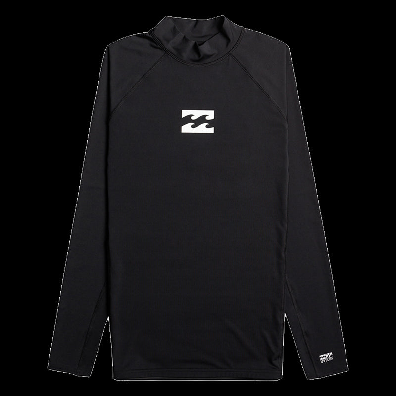 Lycra Waves All Day - Rash Vest UPF 50 a Maniche Lunghe da Uomo -  Nero