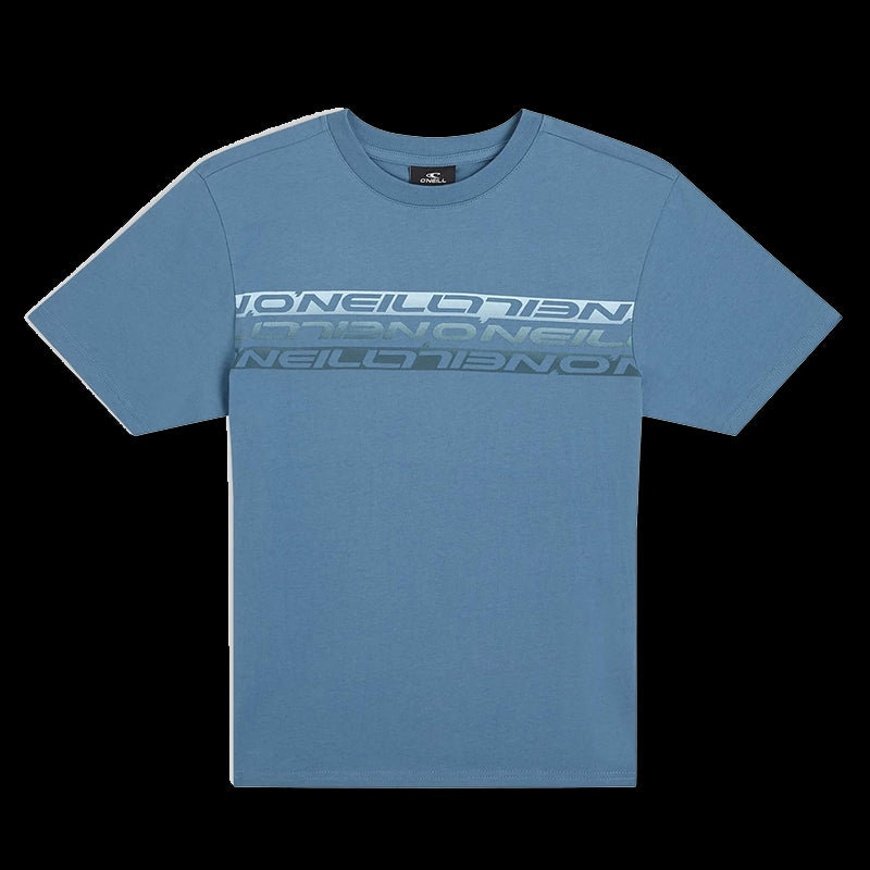 Kids Stripe T-Shirt - Copen Blu