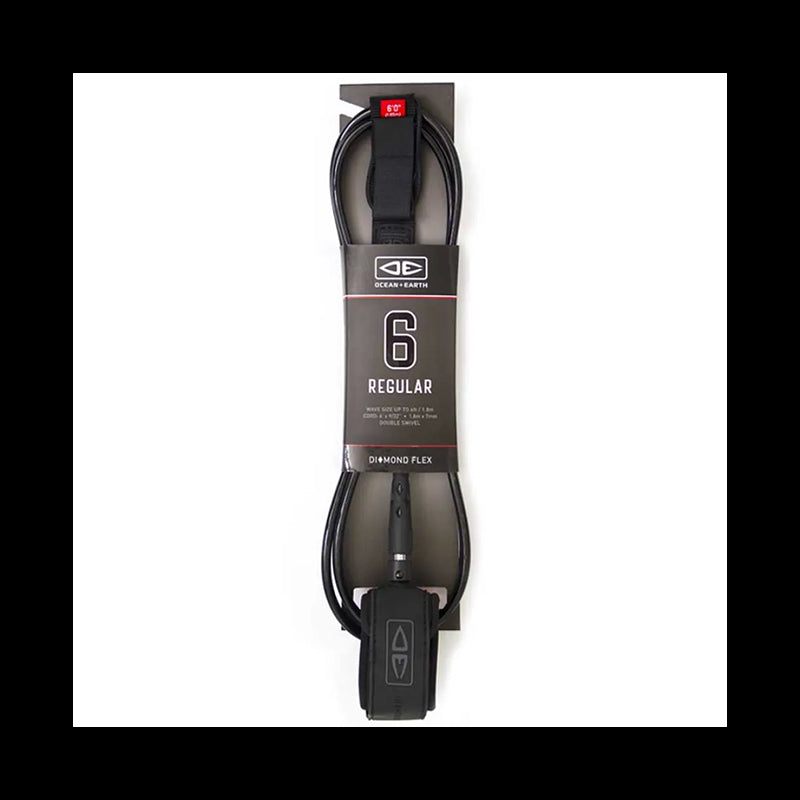 Diamond Flex Regular LEASH - 6'0" - Black