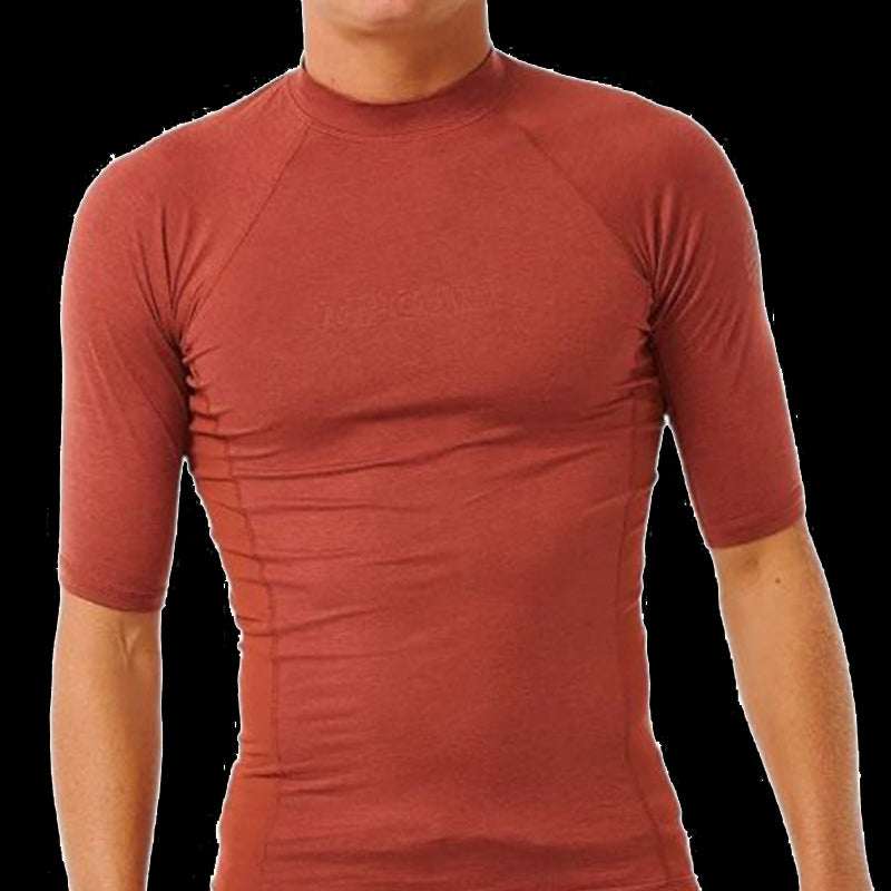 Maglia anti irritazioni UPF a maniche corte Dawn Patrol Perf - Red Marled