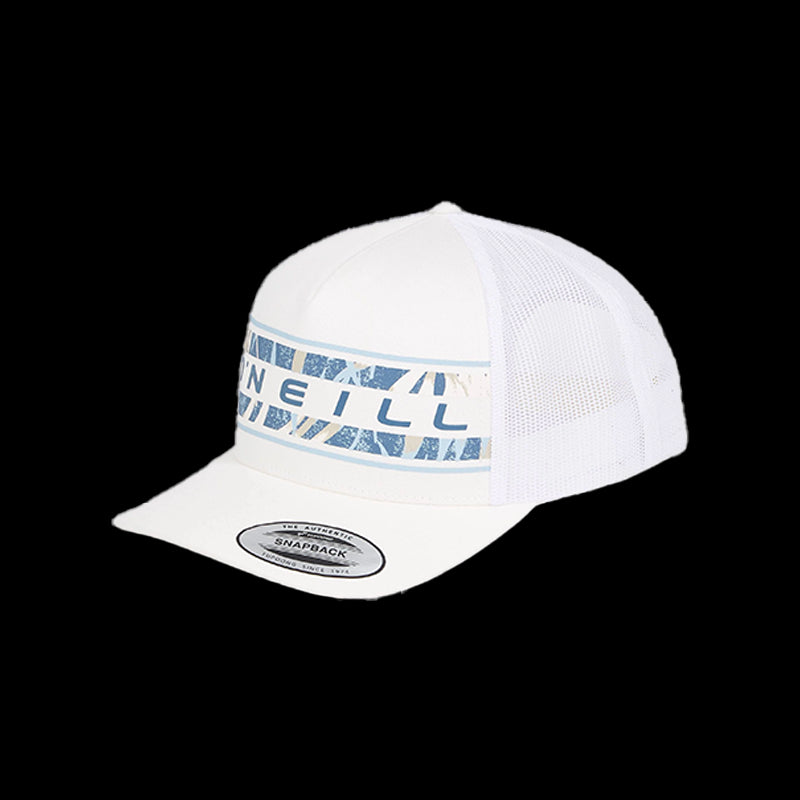 Flower Trucker Cap - Snow White