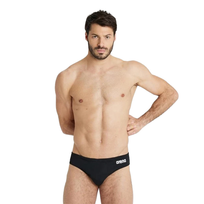 Slip Uomo Team Tinta unita team brief solid - BLACK-WHITE