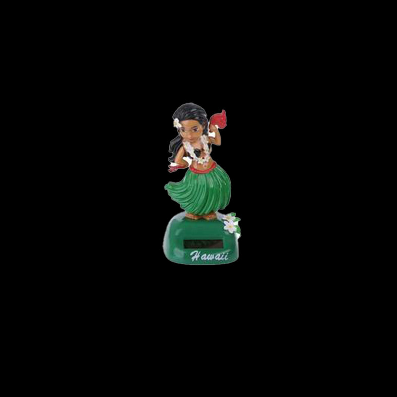 HULA GIRLS BAMBOLA DA CRUSCOTTO SOLARE - Verde