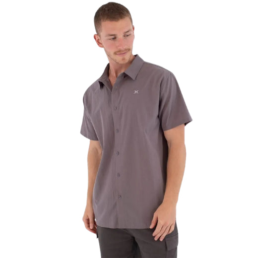 Camicia Low Tide a Maniche Corte – Uomo - Cool Grey