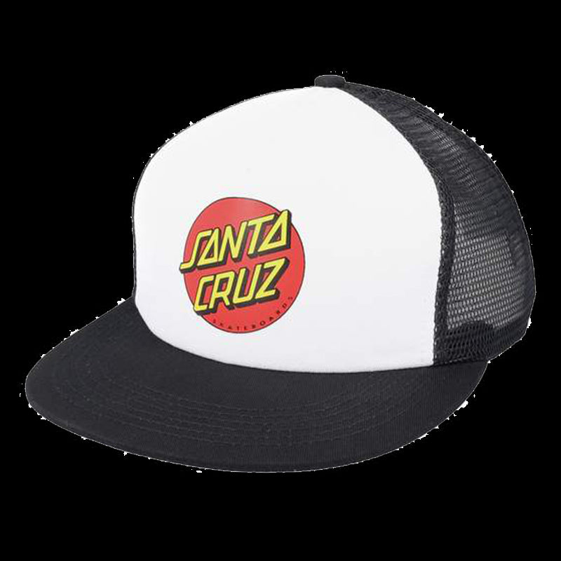 Classic Dot Meshback Cap O/S - White/Black