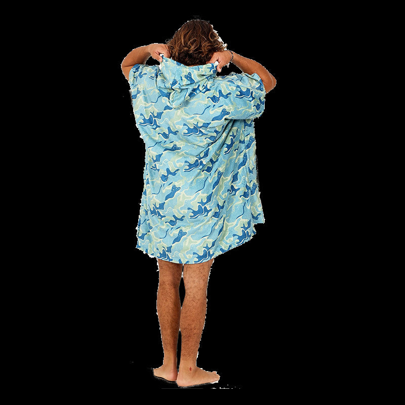 Poncho Camo Series - Blue