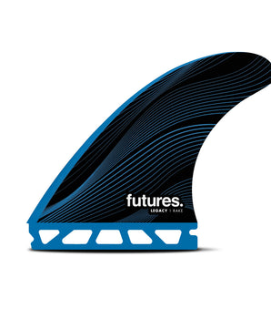 PINNE FUTURES R6 Legacy series blue Thruster Set - Size M