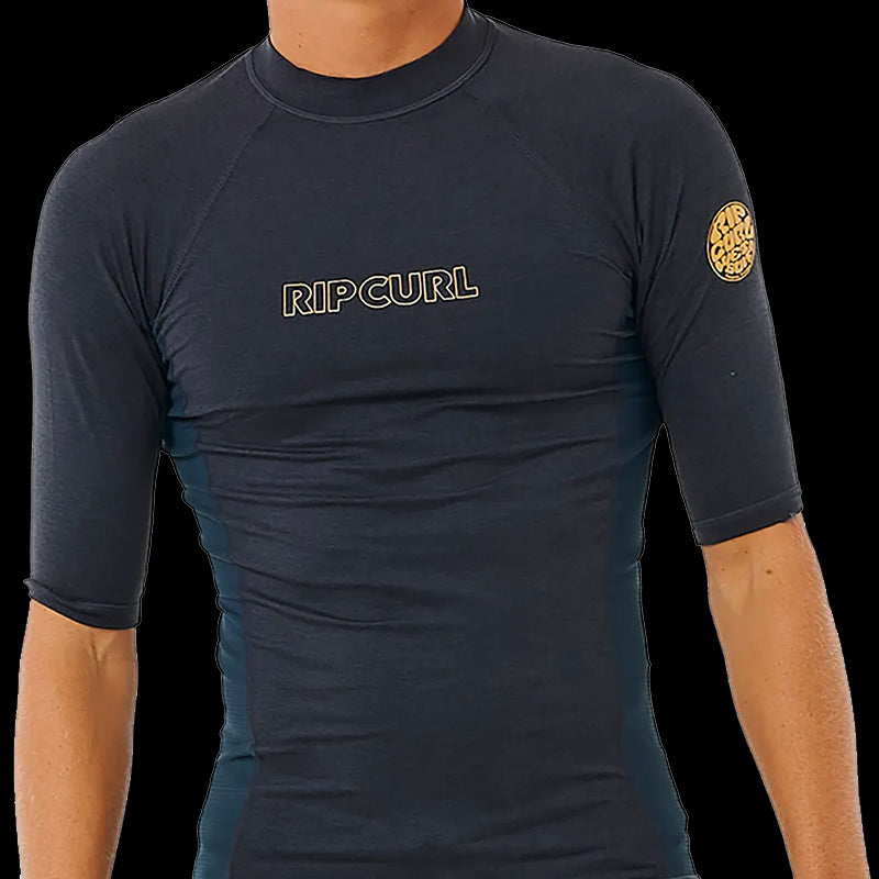 Maglia anti irritazioni UPF a maniche corte Dawn Patrol Perf - Navy Marled