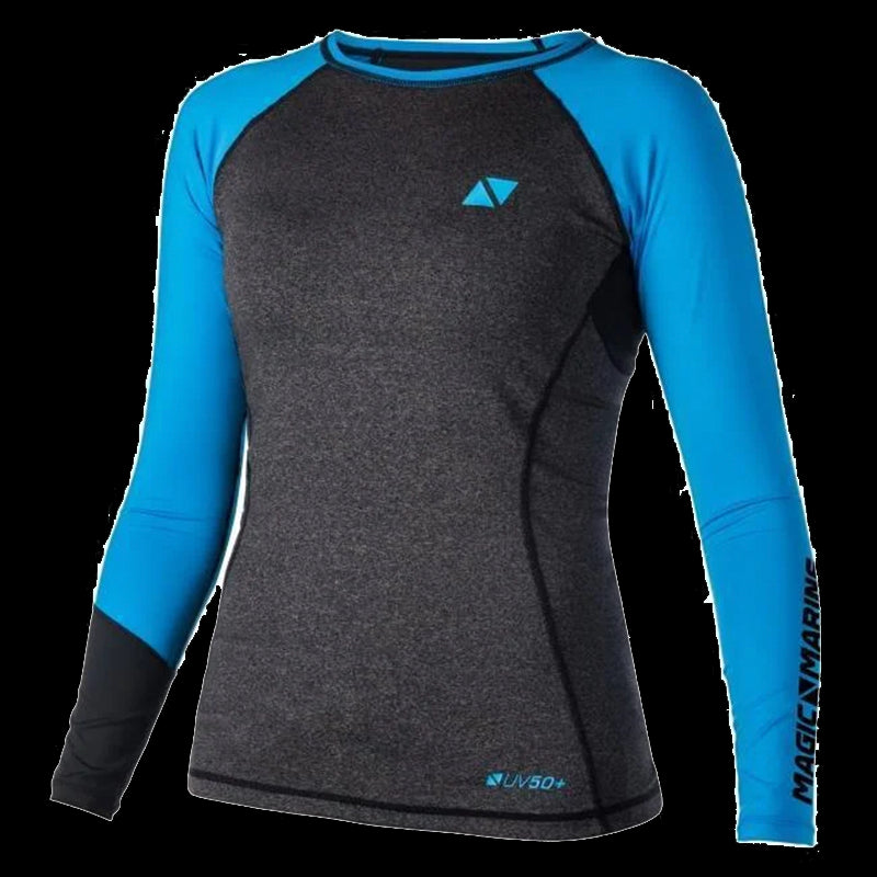 Energy Rash Vest L/S Wome - Blue