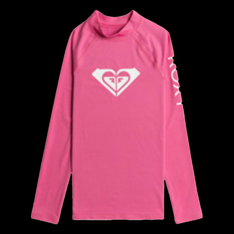 Lycra Whole hearted - Rash vest a maniche Lunghe da Ragazza 6-16 -  shocking pink