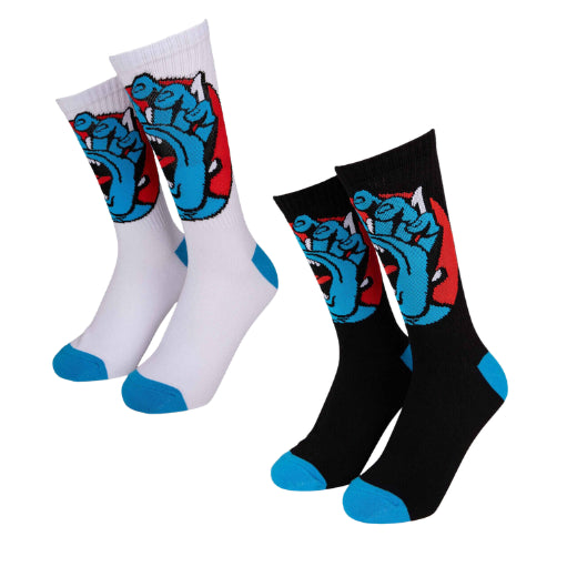 Hand Dot Sock (2 Pack) calze - Black and White