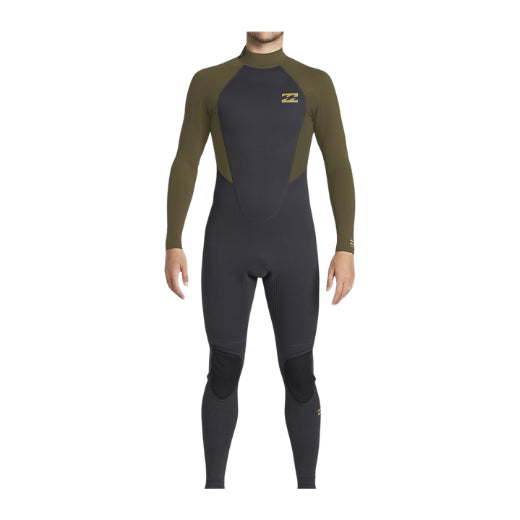 4/3mm Intruder - Muta con zip posteriore da Uomo - ANTIQUE BLACK