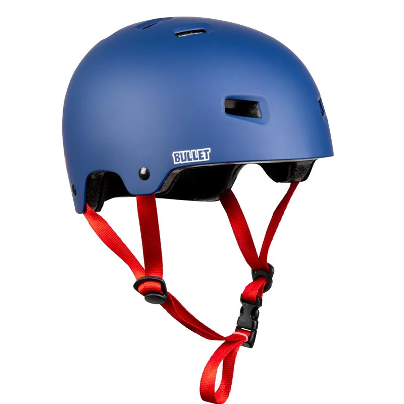 Helmet Bullet x Santa Cruz Strip Logo - Matt Blue