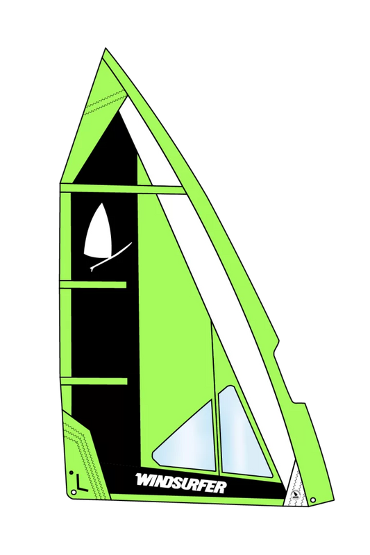 Vela Windsurfer LT Sail 5,7 Black/Green