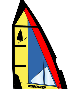 Vela Windsurfer LT Sail 5,7 Blue/Yellow/Red