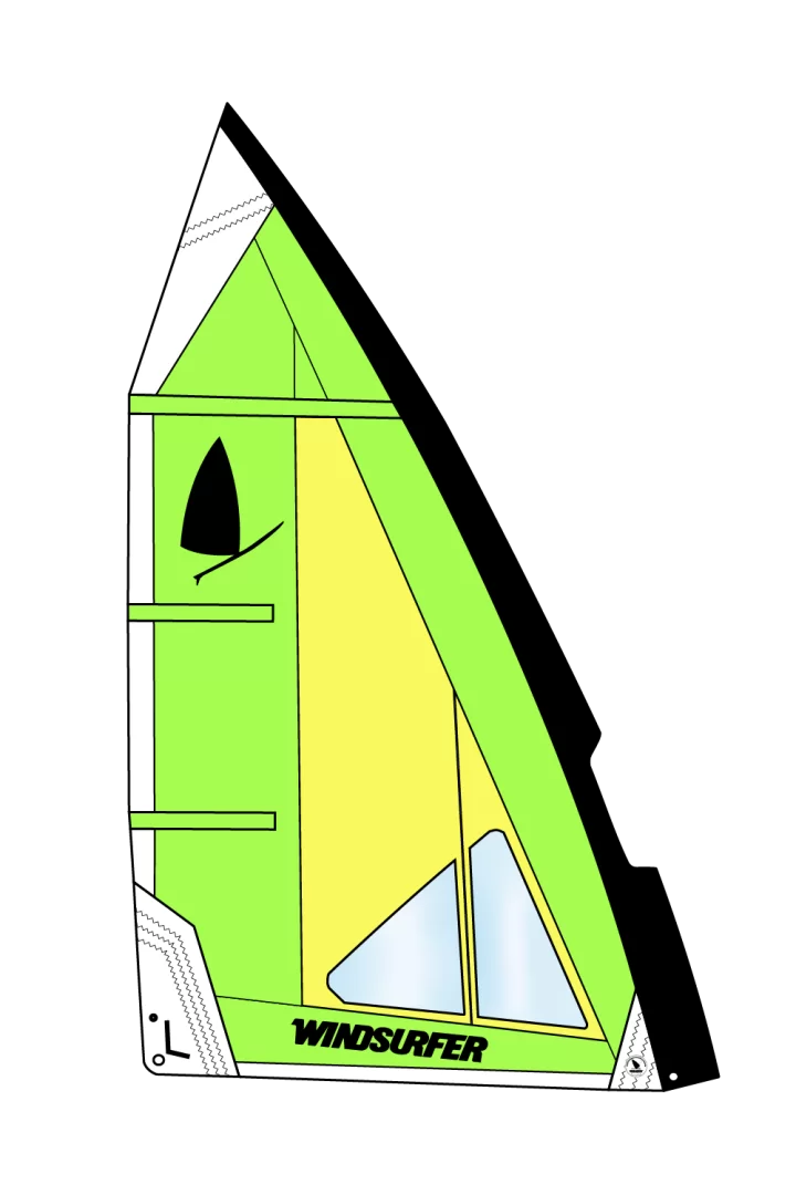 Vela Windsurfer LT Sail 5,7 Green/Yellow