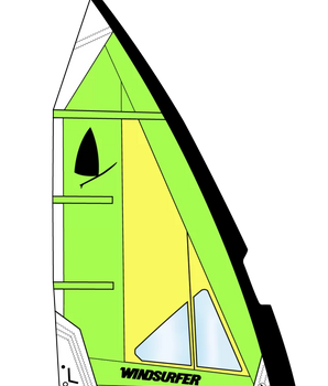 Vela Windsurfer LT Sail 5,7 Green/Yellow