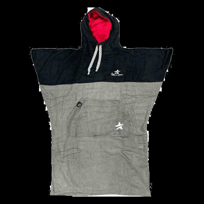 PATLOVE PONCHO GREY BLACK