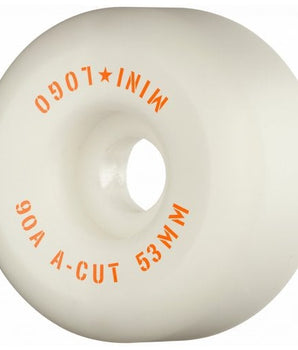 RUOTE SKATEBOARD MINILOGO Hybrid A-CUT 53/90A White