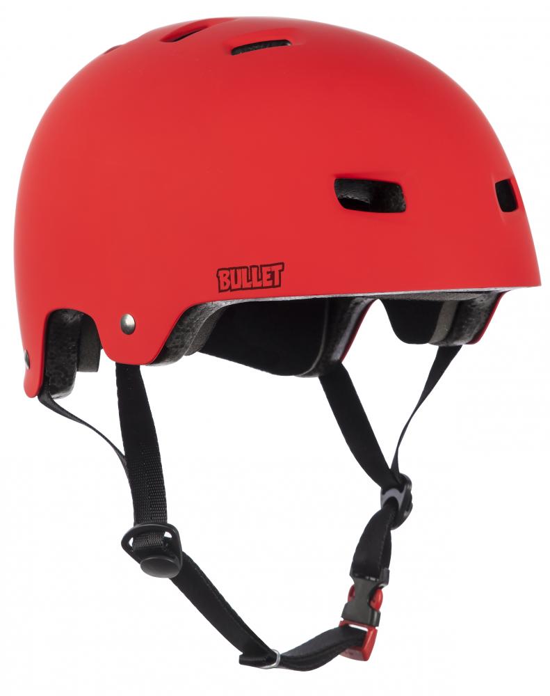 Protezioni skate Bullet Deluxe Helmet casco adulti matt red