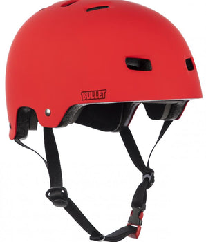 Protezioni skate Bullet Deluxe Helmet casco adulti matt red