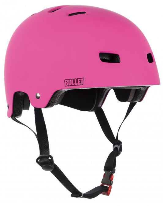 Protezioni skate Bullet Deluxe Helmet T35 Youth casco matt Pink