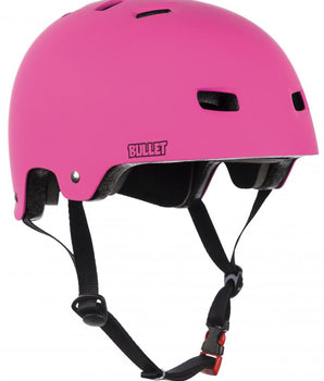 Protezioni skate Bullet Deluxe Helmet T35 Youth casco matt Pink