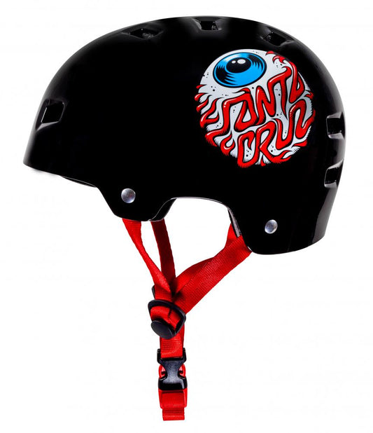 Protezioni skate Bullet x Santa Cruz Helmet Eyeball Youth casco Gloss Black