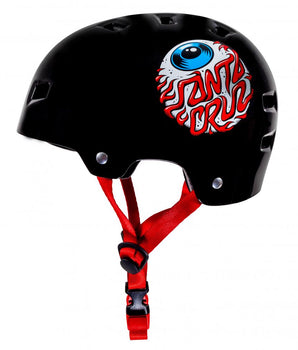 Protezioni skate Bullet x Santa Cruz Helmet Eyeball Youth casco Gloss Black