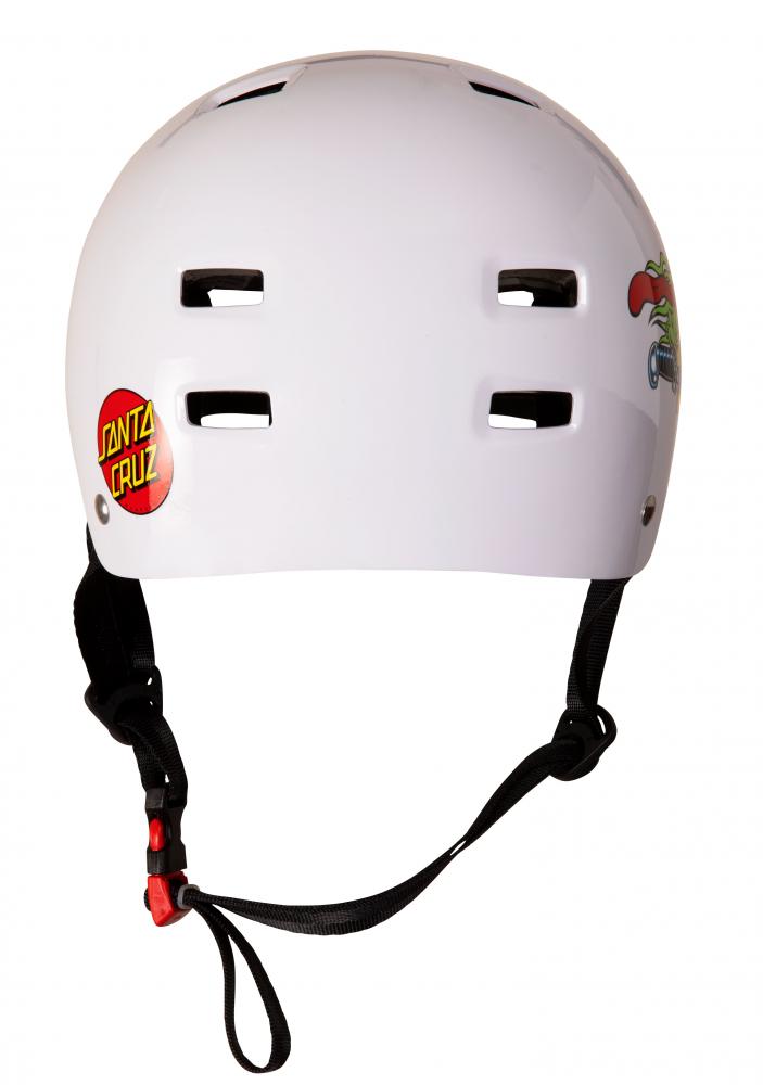 Protezioni skate Bullet x Santa Cruz Helmet Slasher Youth casco Gloss White