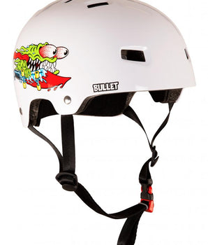 Protezioni skate Bullet x Santa Cruz Helmet Slasher Youth casco Gloss White