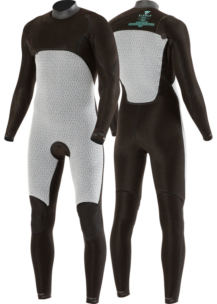 MUTA VISSLA BOYS SEVEN SEAS 4/3 CHEST ZIP -SHREDDER