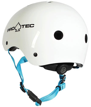 Protezioni skate Pro-Tec Helmet JR Classic Fit Cert casco Gloss White