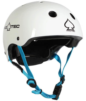 Protezioni skate Pro-Tec Helmet JR Classic Fit Cert casco Gloss White