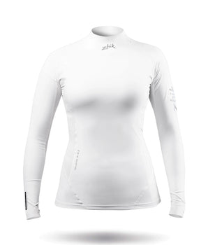 Maglietta vela in Eco Spandex a manica lunga da Donna - Bianco