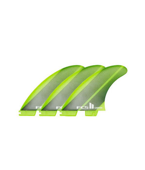 PINNE FCS II Carver NEO Glass Flex Tri Fins - ACID GREEN