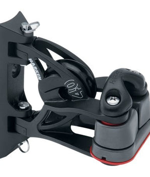 Bozzello Harken Carbo Air 40mm Rinvio Pivotante + Strozzatore 150