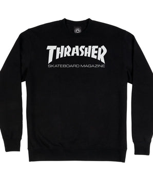 FELPA THRASHER SKATE MAG CREWNECK / BLACK