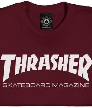 T-SHIRT THRASHER SKATE MAG / MAROON