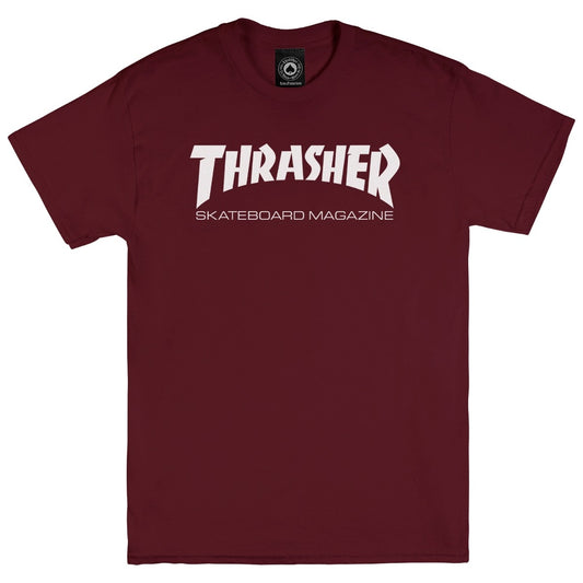 T-SHIRT THRASHER SKATE MAG / MAROON