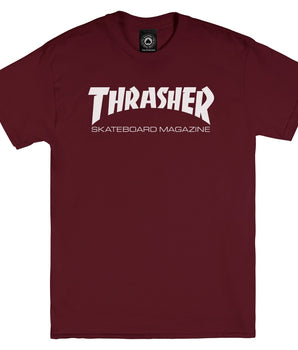 T-SHIRT THRASHER SKATE MAG / MAROON