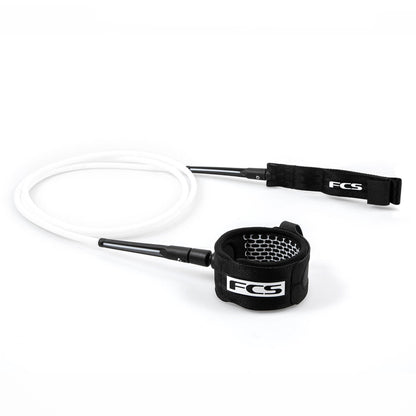 FCS Competition Essential Leash 5' WHITE